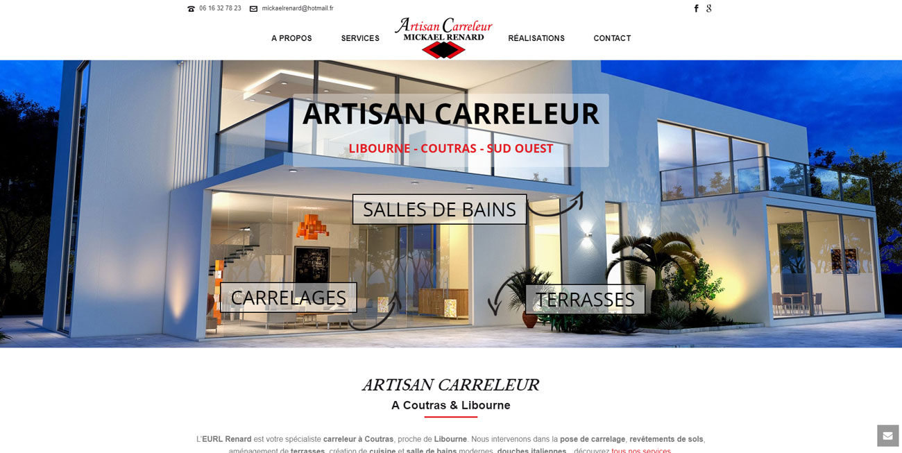 Création du site internet de Renard Artisan