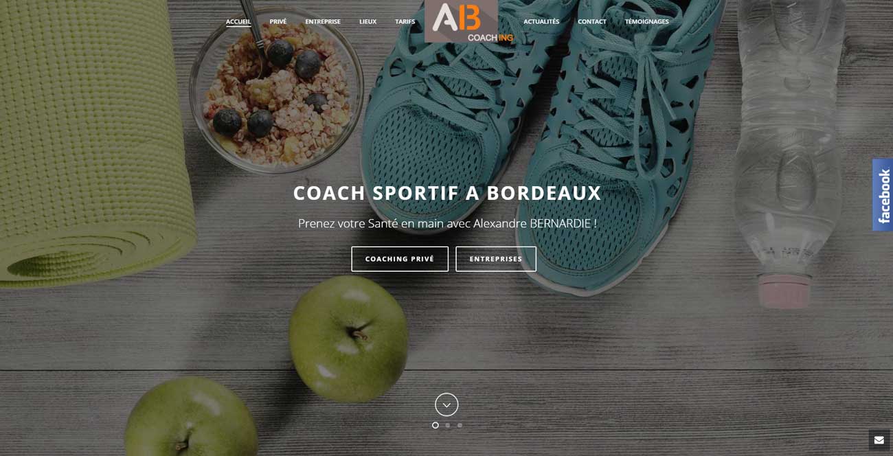 Création du site internet Bodytrainer