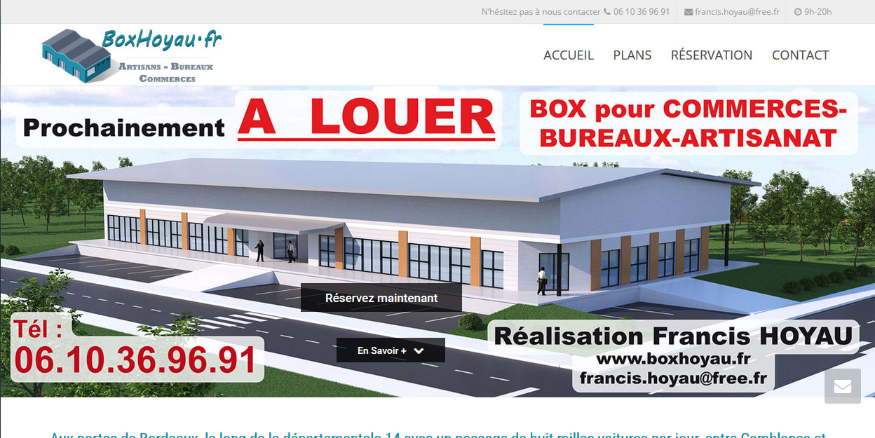BoxHoyau, Un projet de l'agence web CréaSites Bordeaux