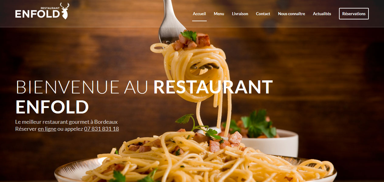 Brasserie, Un projet de l'agence web CréaSites Bordeaux