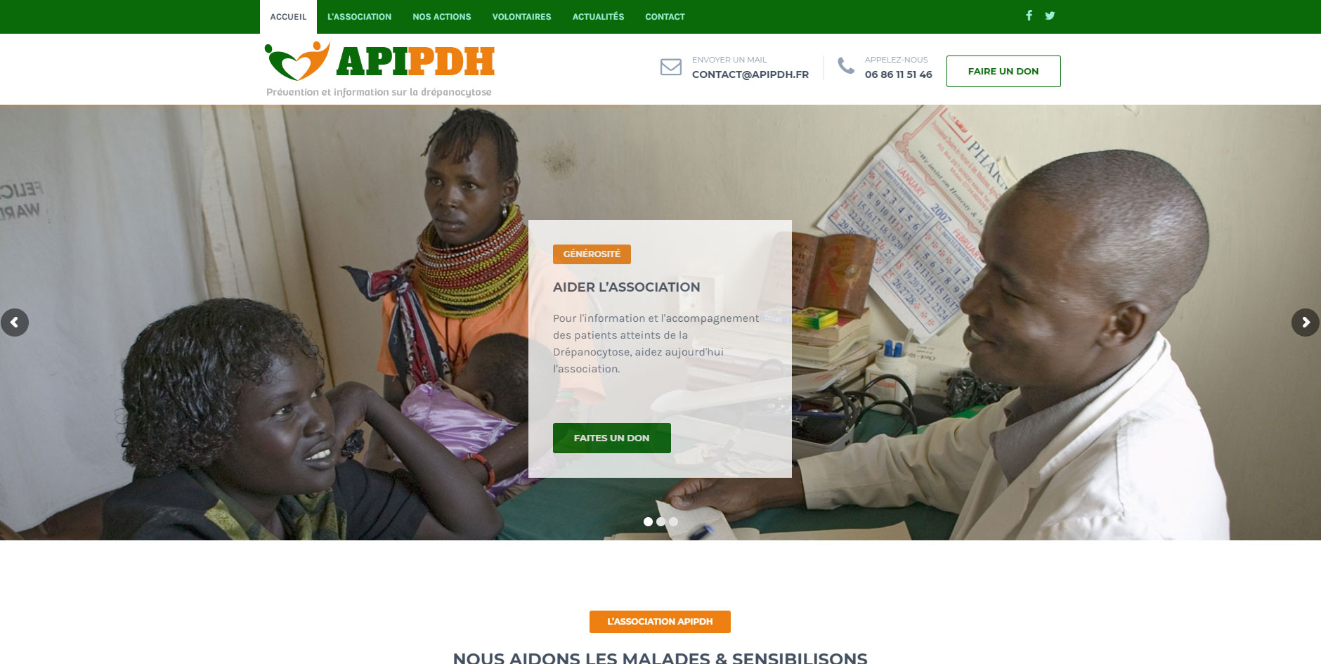 Création du site internet d'APIPDH
