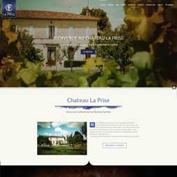 Création du site internet à Bordeaux du Chateau La Prise