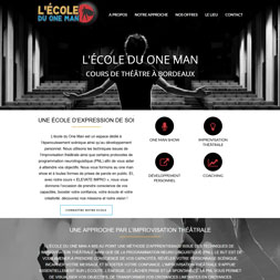Création du site internet à Bordeaux de l'école du One Man