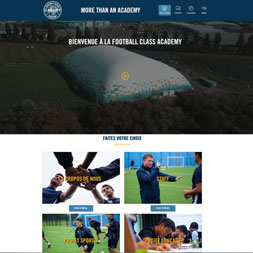 Création du site internet à Bordeaux de Football Class Academy