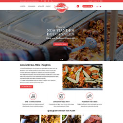 Création du site internet à Bordeaux du Fast Food Exotique